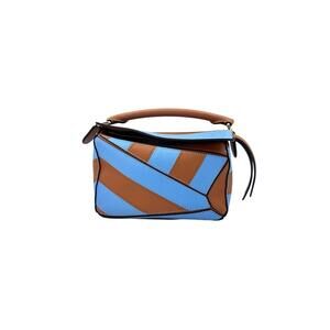 Luxury Bagparty Loewe Puzzle Brown/Blue #243868L18B